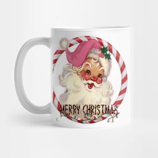 Retro Vintage Pink Santa Claus Mug